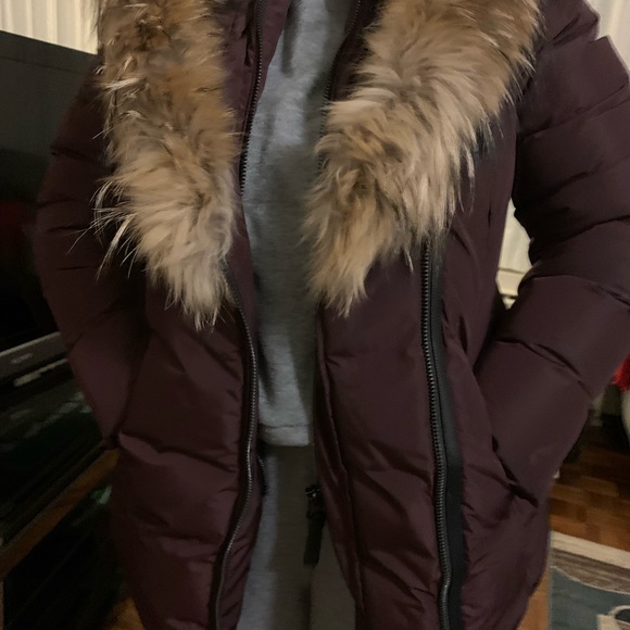 Mackage Adali Coat Size Large in Burgundy - Picture 2 of 6